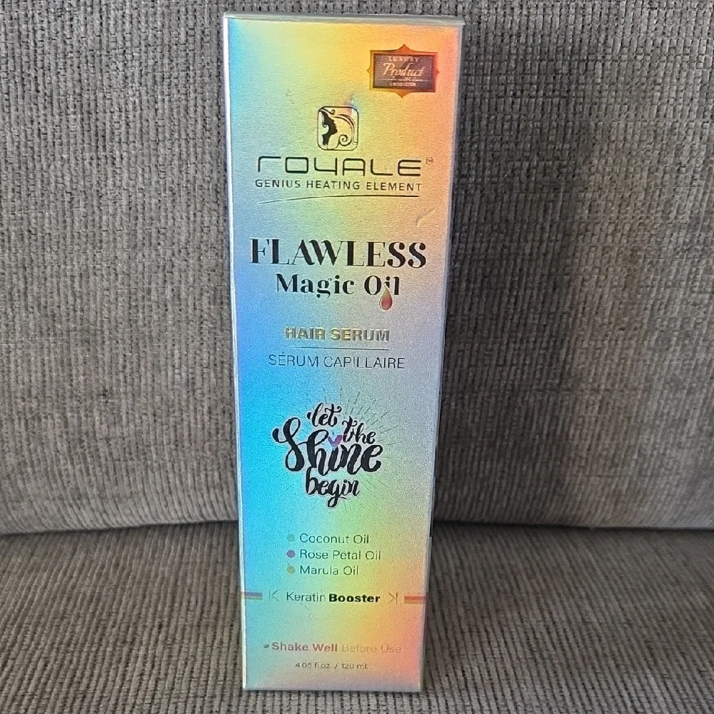 Royale Flawless Magic Oil Hair Serum, Keratin Booster, New, 4.06floz.